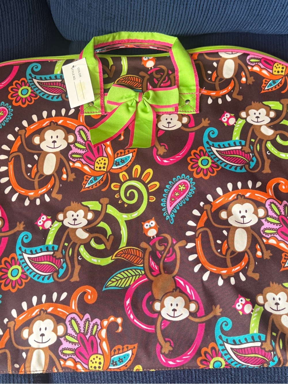 Kids Monkey Print Cloth/Coat Garment Bags